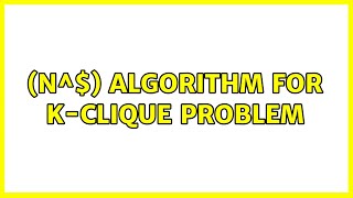 $O(n^{k-1}$) algorithm for K-clique problem