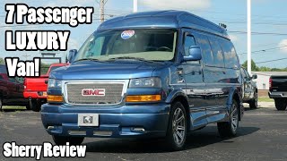 Rare Marine Blue Paint! 2018 GMC Conversion Van  Explorer Vans 7 Passenger HighTop | Sherry Review