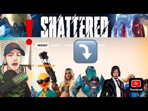 Going to the shattered live event. And reviewing the new battle pass. In.Fortnite.