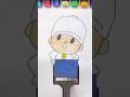 Niddle pop Pocoyo Acrylic paint art #shortsvideo #art #drawing #viral #paintart