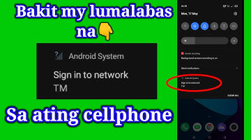 Sign in to network problem | paano tanggalin