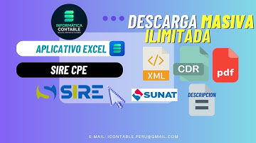 Descarga Masiva XML CDR PDF y Descripción de Comprobantes de Pago Electrónico  + Sire sunat