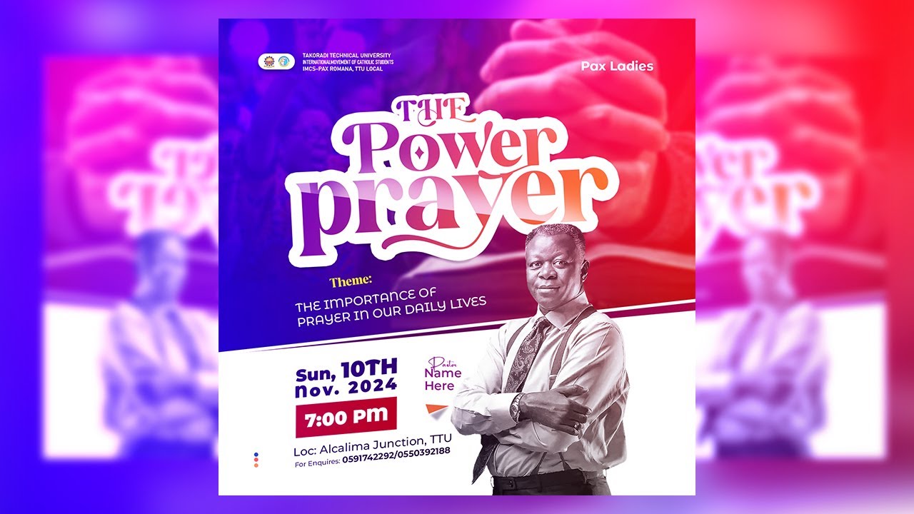 Дизайн церковной листовки | с глянцевым текстом