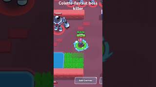 Colette-fastest boss killer    #brawlstats #collete #fastestkill