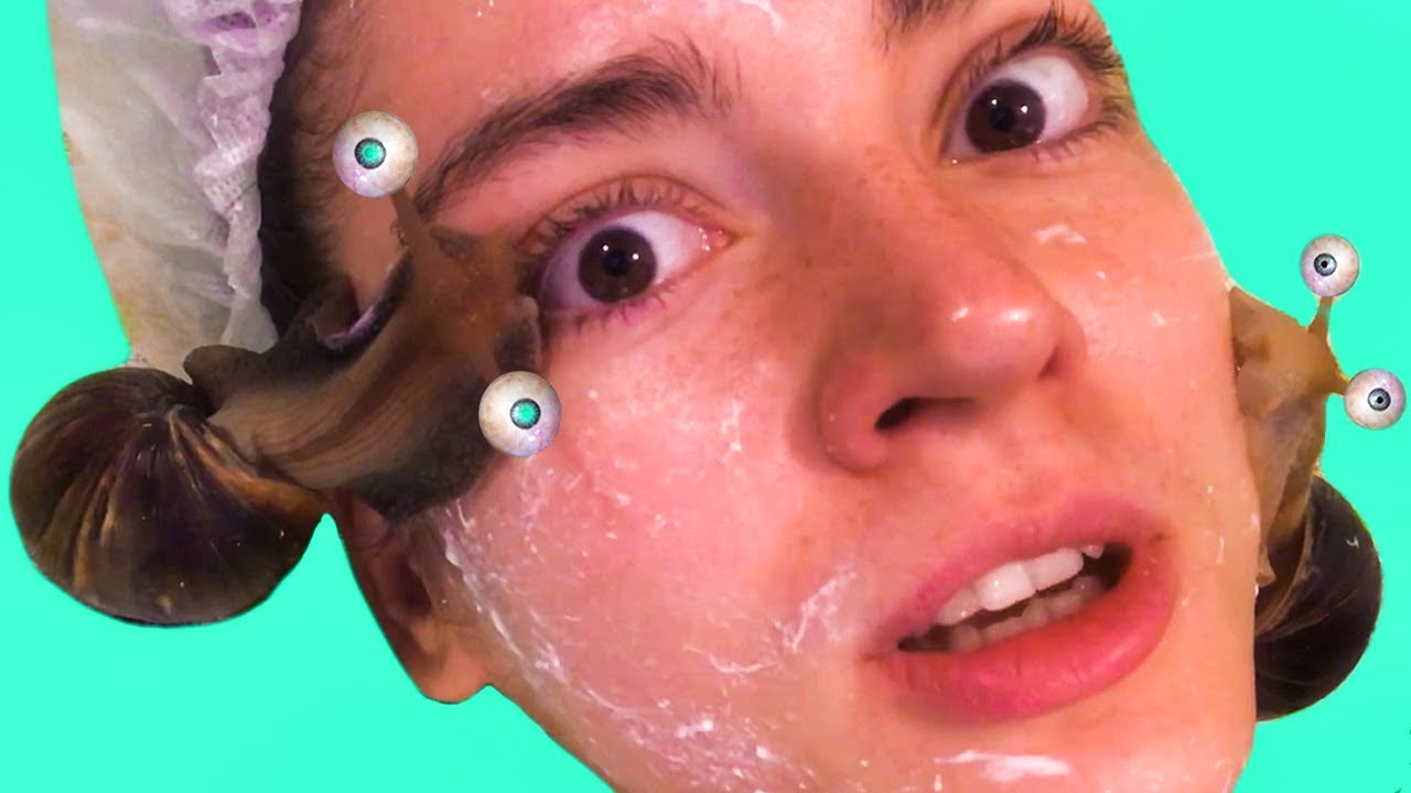 I am being attacked 😱 Face massage with african snails 🐌 POLIgoONE