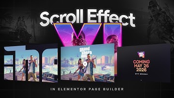 Recreating GTA 6 Landing Page Scrolling Effect in Elementor | Cool SVG Mask Image Reveal Animation