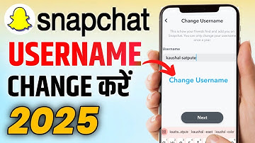 Snapchat username change 2025 | snapchat username kaise badle