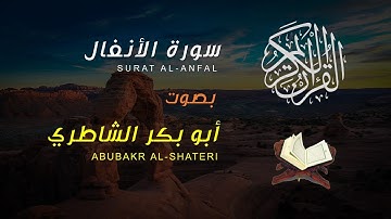 سورة الأنفال - بصوت الشيخ القارئ أبوبكر الشاطري