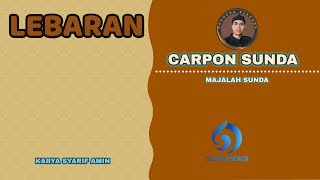 CARPON SUNDA LEBARAN PANINEUNGAN KARYA SYARIF AMIN