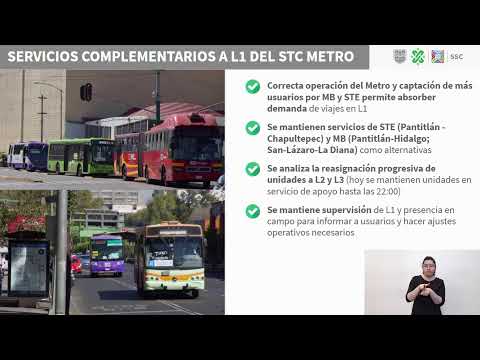 Avances en el restablecimiento del servicio del Metro; y servicios de apoyo 26/01/21