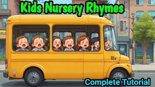Wheels on the Bus Jaisa Kids Nursery Rhymes Video Kaise Banaye |  How To Make Kids Rhyme Video 