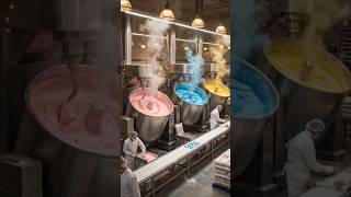 🍦🌈 3 Colour Ice Cream Making Process | Satisfying Rainbow Dessert Creation #IceCream #RainbowDessert