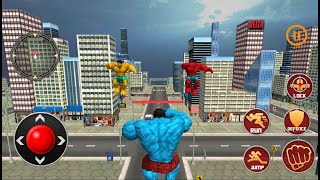 Incredible Super Red Hulk vs Another Superhero Hulk Battle - Superhero City Robots Game screenshot 4