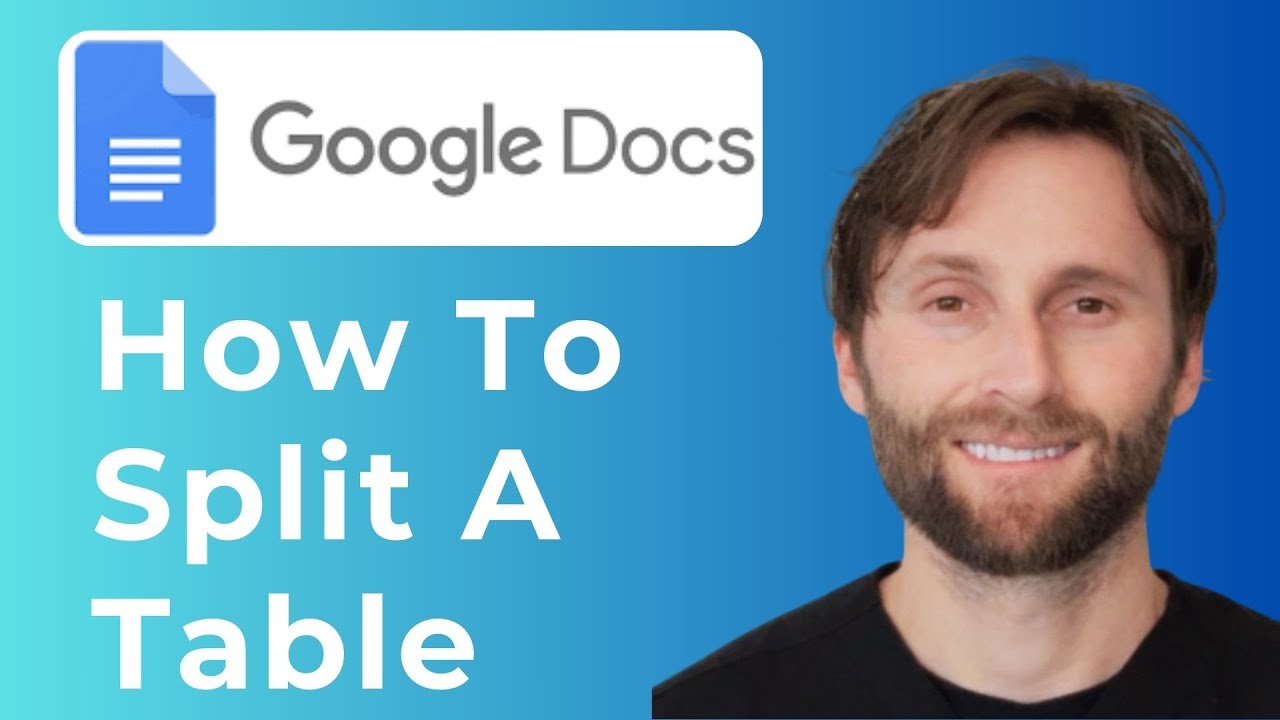 How to Split a Table in Google Docs [Full Guide] - YouTube