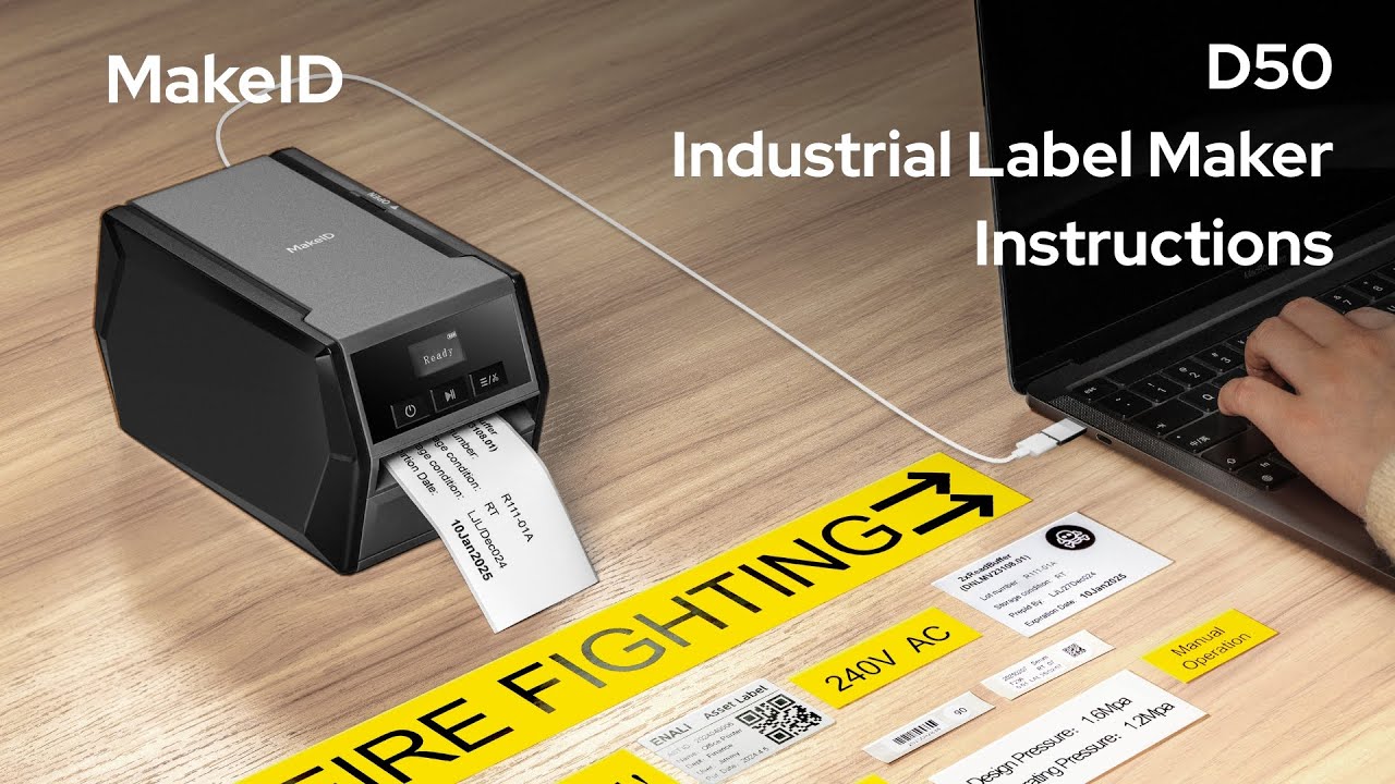MakeID D50 Unboxing | How to use D50 Industrial Label Maker? | P31Tutorial