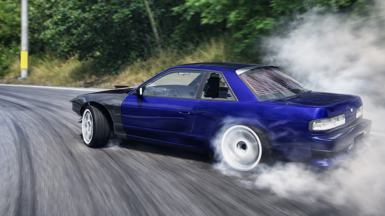 Drifting DWG Missile Nissan 240sx Coupe | 4K | Sakanotsuji Touge Uphill Drift  | Assetto Corsa