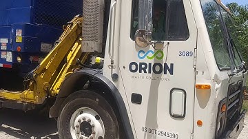 Orion Waste Solutions: Mack LEU Side loader CNG : Augusta Ga