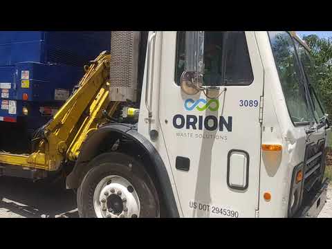 Orion Waste Solutions Mack Leu Side Loader Augusta Ga Youtube