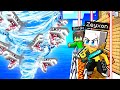 TORNADO di SQUALI contro BUNKER APOCALITTICO in Minecraft!