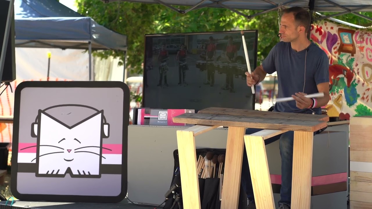 MMX 🥁 Playing Drumline Exercise (Live Oak Music Festival)