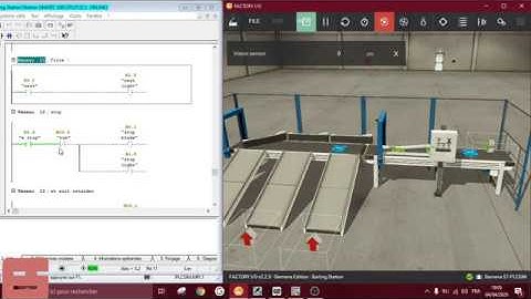 Sorting Station from factory IO with Simatic mangar controlled by Siemens S7-300