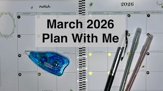 Plan With Me - March 2026 Monthly (Happy Planner Bettlejuice Planner)