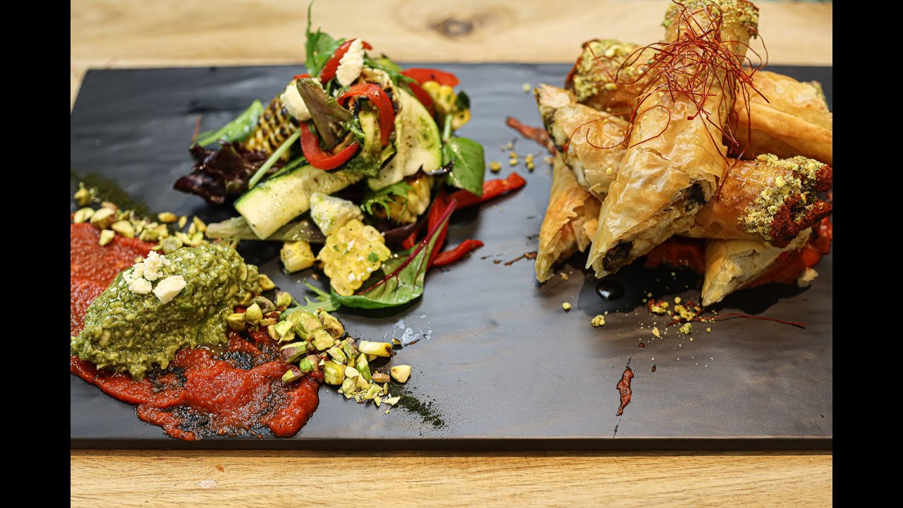 Chicken Feta Spinach Filo Cigars