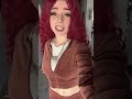 Stylish Outfit Showcase: Burgundy Velvet Tracksuit & Bold Hair#fashion #style #burgundy