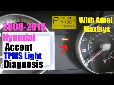 2008-2010 Accent TPMS light Diagnosis