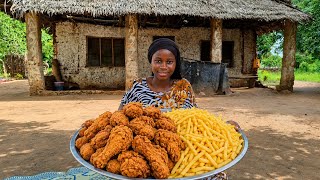 African Village Cooking | Delicious Chicken & Chips in Our Traditional Home