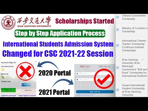 Xi'an Jiaotong University All Scholarships 2021 | Apply Portal Changed for 2021 Session | CSC China