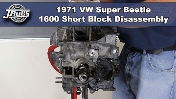 JBugs - 1971 VW Super Beetle - 1600 Short Block Disassembly