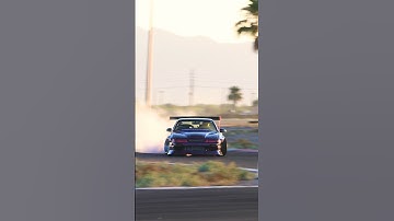 1JZ Nissan 240sx S13 SLAMMED drifting at Radford, more on my channel! #drift #driftcar #jdmcars