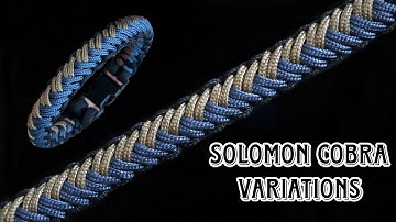 HOW TO MAKE SOLOMON COBRA VARIATION PARACORD BRACELET, PARACORD TUTORIAL, DIY.
