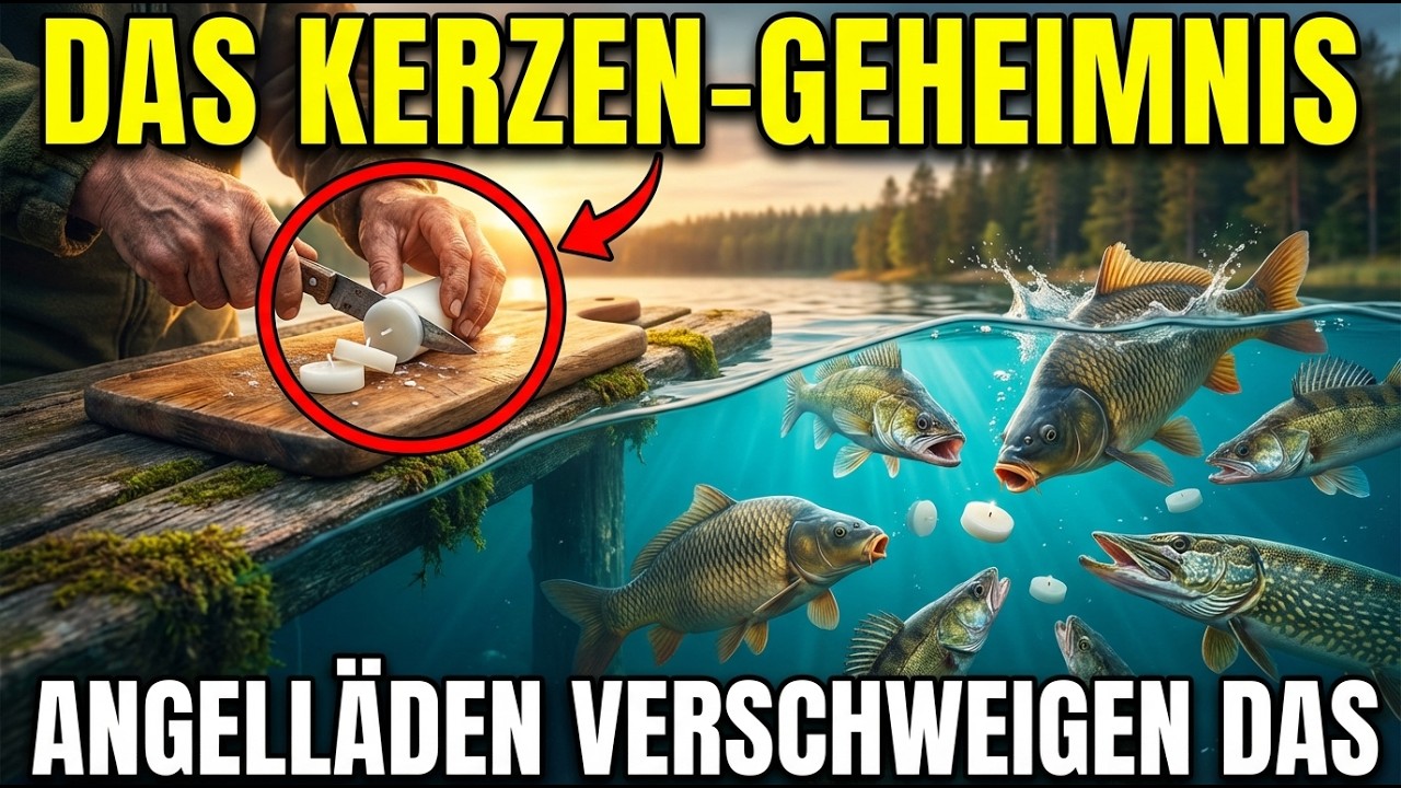 Schneide Eine Kerze So — Fische Beißen Ohne Ende, Besser Als JEDER Kunstköder!