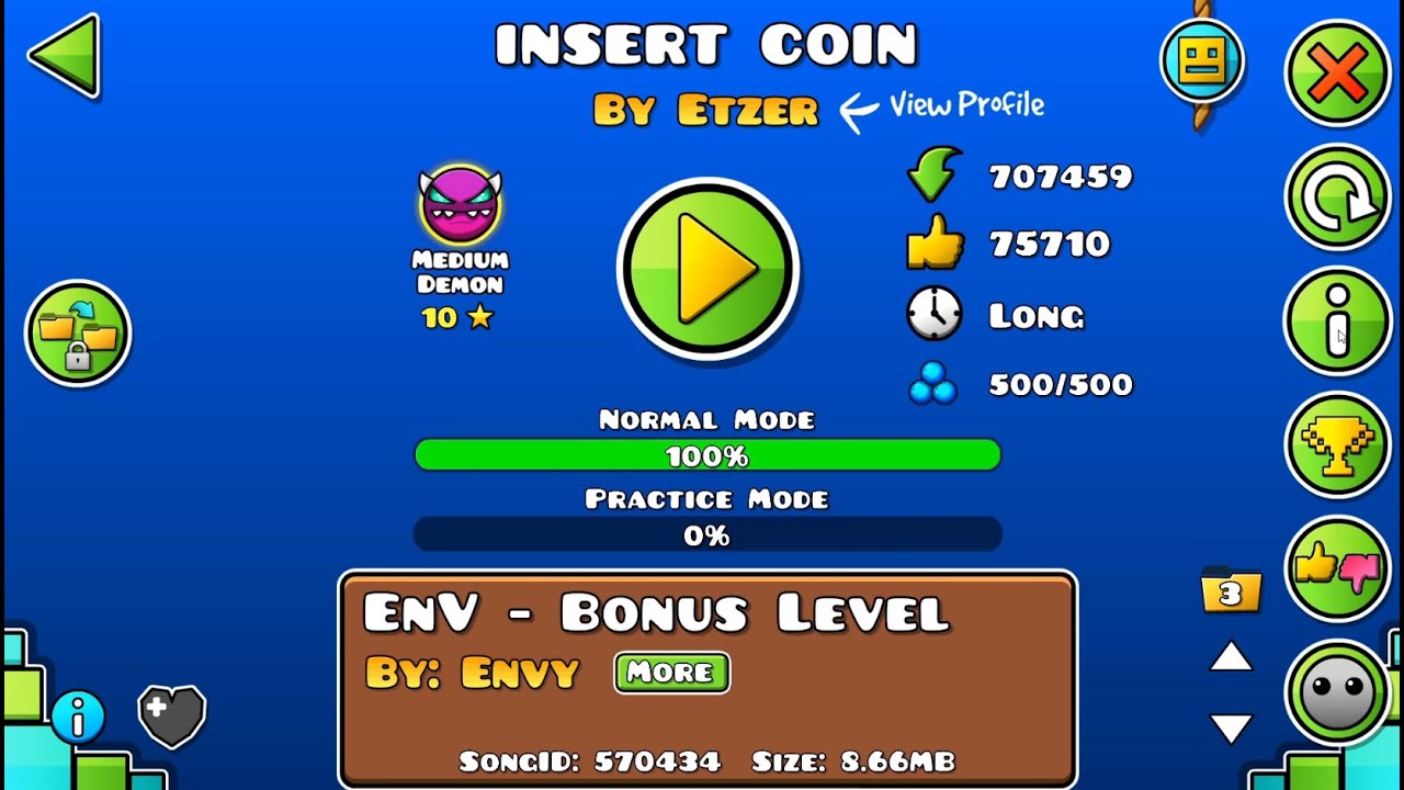 Insert Coin - GDDP Bronze Demon - Geometry Dash - YouTube