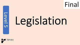 Legislation - Business management Level 5