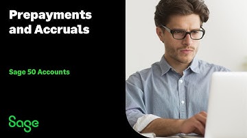 Sage 50 Accounts (UK) - Prepayments and Accruals