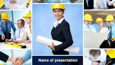 Architectural Studio PowerPoint Template by PoweredTemplate.com