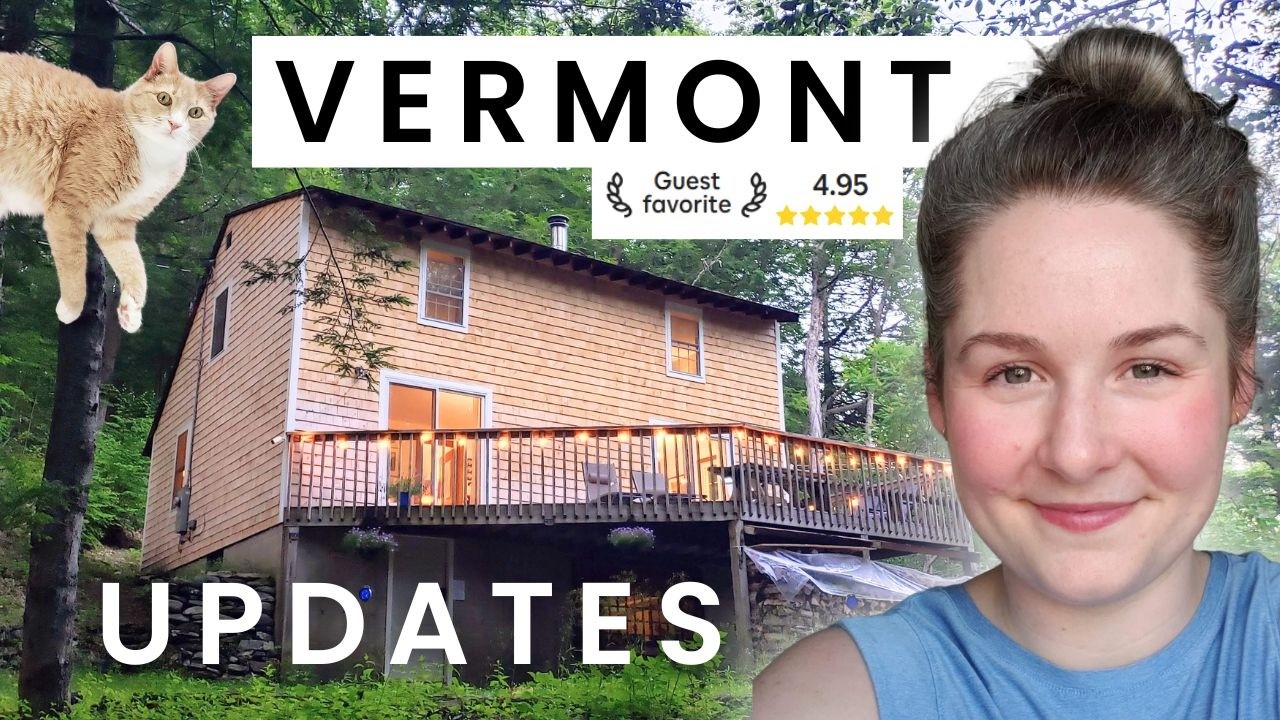 ASMR - 1 Year on AirBnB! Cabin Tour, Cedar Siding, Rain Grate - Brattleboro, Vermont Cabin Part 5