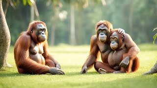Two orangutan are preparing for marriage by Hewan Penghibur 25 views 2 weeks ago 1 minute, 32 seconds