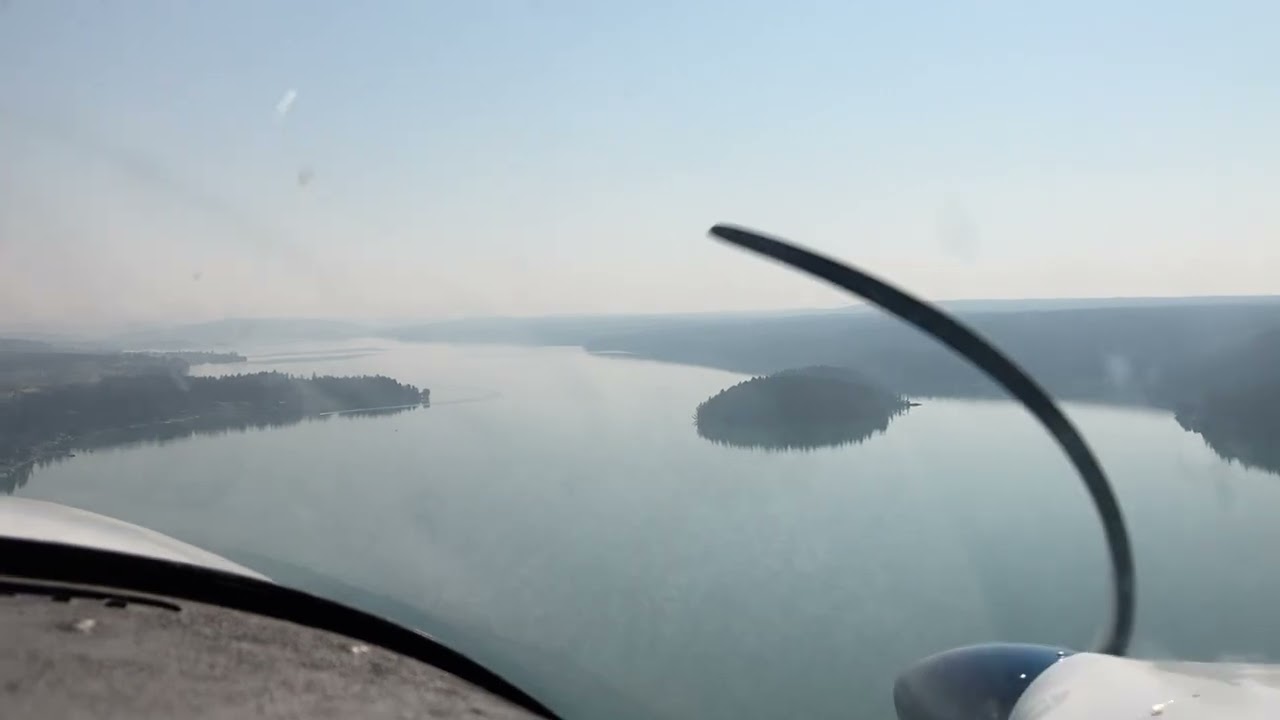 Flying over Lac La Hache searching for Historical evidence  from 1860 to 1960