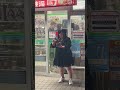 Twin-tailed girl eating ramen in front of a convenience store【オダウエダ総合案内所】