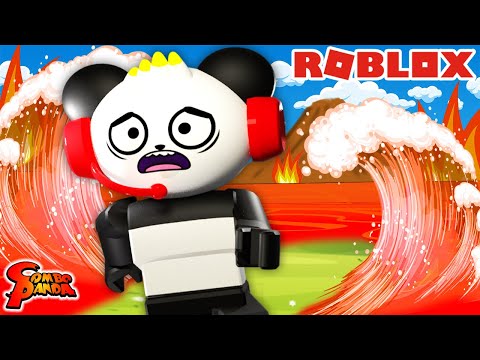 ROBLOX THE FLOOR IS LAVA! Let’s Play Roblox Lava Run with Combo Panda
