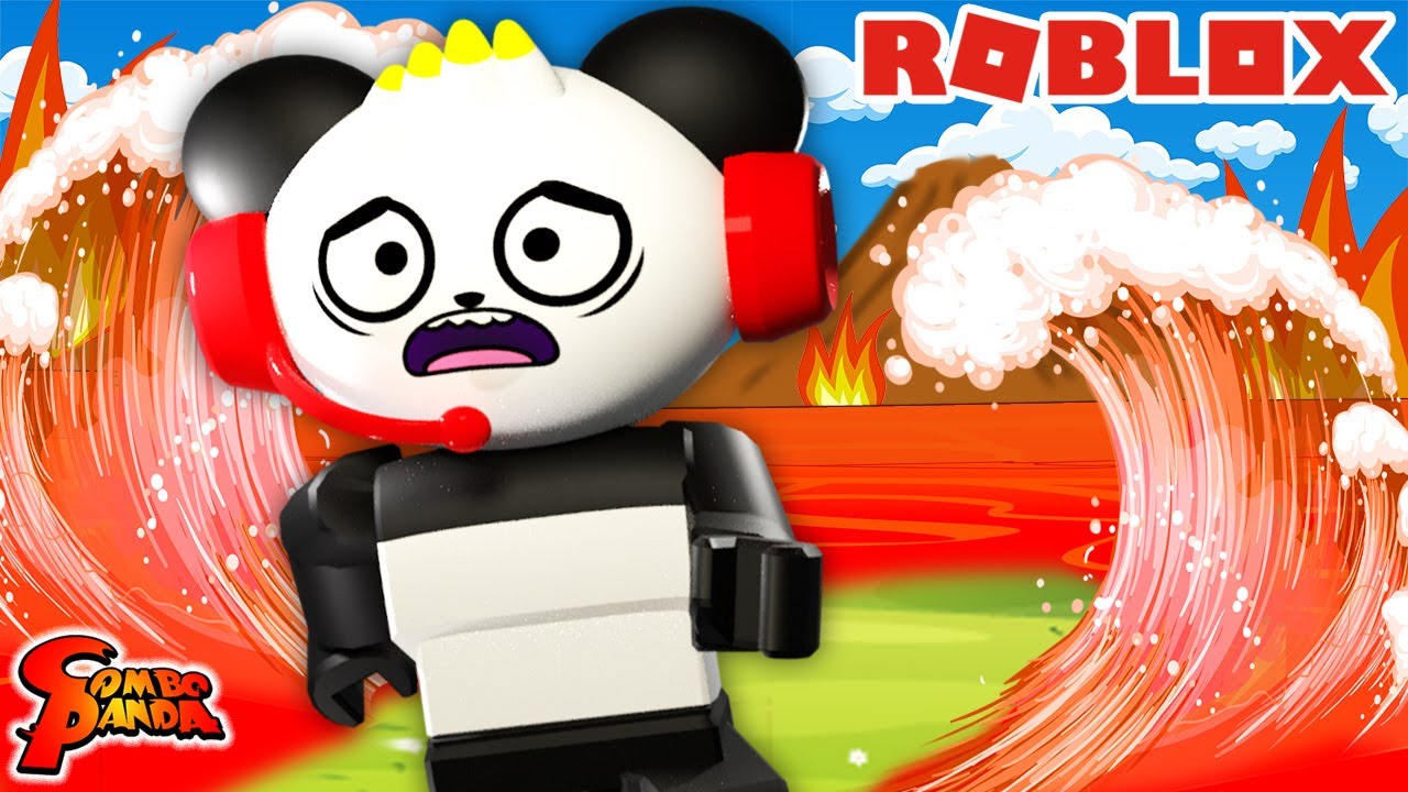 Roblox The Floor Is Lava Let S Play Roblox Lava Run With Combo Panda Youtube - the best floor is lava roblox games let s play with combo panda