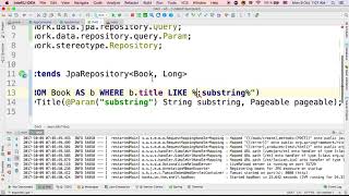 IntelliJ, Spring. Query is correct, but marked red underline IntelliJ, Spring. Query is correct, but marked red underline