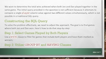 How to Get Total Wins for Two Players Playing Together in PostgreSQL