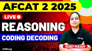 AFCAT 2 2025 Exam Reasoning Live - Coding Decoding