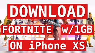Download Fortnite with 1GB Connection on iPhone XS 256GB [xazzox]