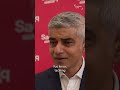 Sadiq Khan: London is a safer city than Berlin, Madrid and Paris